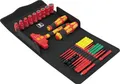 Produktbild: Wera Kraftform Kompakt VDE 24 Allrounder Set 1 VDE Wechselklingen-Set Kreuzschlitz Phillips, Kreuzschlitz Pozidriv, TORX, Schlitz