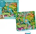Produktbild: Ravensburger 4873 Play+ Magnetisches Holz-Labyrinth: Dschungel, Holz-Spielzeug