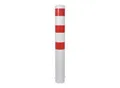 Produktbild: Schake Absperrpfosten Typ 40151B, ortsfest, zum Einbetonieren, Ø 152mm, Gesamtlänge:1500mm, weiß / rot)