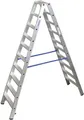 Produktbild: Krause 124777 Aluminium Stufen-Doppelleiter Arbeitshöhe (max.): 3.85m Silber DIN EN 131 14kg