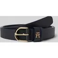 Produktbild: Tommy Hilfiger Ledergürtel mit Logo-Monogramm in Dunkelblau, Größe 90