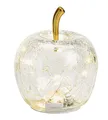 Produktbild: Wurm Dekoleuchte Apfel (XS) Glas, Apfel Lampe mit LED Lichterkette, Dekolampe, Tischleuchte, Apfellampe