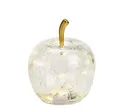 Produktbild: Dekoleuchte Apfel (XS) Glas, transparent, Apfel Lampe mit LED Lichterkette, Deko