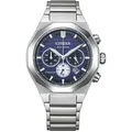 Produktbild: Chronograph CITIZEN, silber (titansilberfarben, dunkelblau), Armbanduhren, Damen, Chronograph, Armbanduhr, Solar, Titan, Herrenuhr, analog, Tag, Stoppfunktion