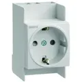 Produktbild: Hager SNS016 Einbau-Steckdose Schutzklasse II Weiß