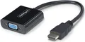 Produktbild: StarTech.com HDMI to VGA Adapter, 1080p, Active Video Converter - Videoadapter - HDMI männlich zu HD-15 (VGA) weiblich - 18.95 cm - Schwarz - 1080p-Unterstützung, aktiv, Busbetrieb (HD2VGAE3)