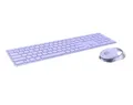 Produktbild: Rapoo 9850M Deskset Dual Wireless Keyboard Mouse 1.600 DPI Aluminium Purple DE