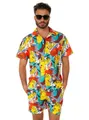 Produktbild: Opposuits Partyanzug Sommer Kombi Pika Pikachu - Strand Kostüm, Ein Outfit wie ein Donnerblitz - Pokémon Hemd und Shorts vom Typ 'Ele