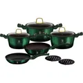 Produktbild: BerlingerHaus TITANIUM POT SET 10 PCS. BH-6065 EMERALD (Pfannenset + Topfset, Aluminium) (BH-6065)