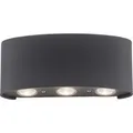 Produktbild: Paul Neuhaus LED-Wandleuchte Carlo 3-flammig Anthrazit 17 cm x 8 cm