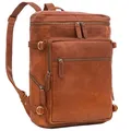 Produktbild: STILORD 'Alvar' Businessrucksack Herren und Damen Leder mit Laptop-Fach bis 15,6' Studenten-Rucksack Laptoprucksack Cityrucksack Echtleder, Farbe:maraska - braun