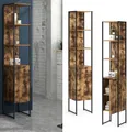 Produktbild: Badschrank Vicco Fyrk Antikholz 33 x 185 cm, Model 33981