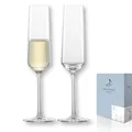 Produktbild: Zwiesel Glas Sektglas Pure (2-er Set), anmutige Champagner Gläser mit Moussierpunkt, spülmaschinenfeste Tritan®-Kristallgläser, Made in Germany (Art.-Nr. 122316)
