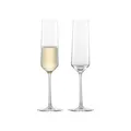 Produktbild: Zwiesel Glas Pure Sektglas aus hochwertigem Glas hergestellt, 2-teiliges Set, Maße: Höhe: 25.2 cm, Durchmesser: 72 mm, Volumen: 209 ml, 122316