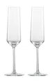 Produktbild: Zwiesel Glas Sektglas Sektglas mit Moussierpunkt 2er-Set Pure, Glas