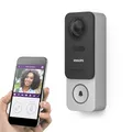 Produktbild: Philips WelcomeEye Link, intelligente Videotürklingel mit Kamera, videosprechanlage , Smartphone-App,WiFi 20 meter , Nachtsicht, 160°-Weitwinkel-Full-HD-Kamera (1080p), batteriebetrieben, 2-Wege-Audio