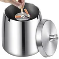 Produktbild: Aschenbecher, Aschenbecher mit Deckel, Aschenbeche aus Edelstahl, Windaschenb...