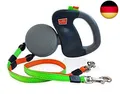 Produktbild: Voarge Automatische Hund Versenkbar Leine, Doppelte Hundeleine für 2 Hunde,