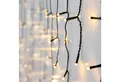 Produktbild: Spetebo LED-Lichterkette Eisregen Lichtervorhang warm weiß für Außen mit Stecker, Netzstecker mit IP44 Spritzwasserschutz
