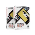 Produktbild: 2x Fuji Instax Mini Contact Sheet 10 Blatt schwarzer retro Rahmen