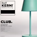 Produktbild: LED-TISCHLEUCHTE ROLF KERN CLUB 25CM, TÜRKIS,  AKKU, DIMMBAR