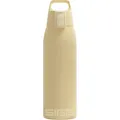 Produktbild: SIGG - Isolierte Trinkflasche - Thermosflasche Shield Therm One Opti Yellow kohlensäurehaltige Getränke - Auslaufsicher - Spülmaschinenfest - BPA-frei - 90% recycelter Edelstahl - Hellgelb - 1L