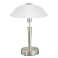 Produktbild: Dimmbare Tischleuchte H35cm Nickel Matt E14 Tischlampe Beleuchtung Touchlampe