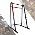 Produktbild: ZERRO Squat Rack Multifunktional Langhantelständer Kniebeugenständer mit 8-Stufen Hakenleiste bis 160kg Hantelablage Langhantel Halter