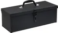 Produktbild: Werkzeugkiste 38 x 16 x 12,5 cm ca. 7,5 L verschließbares Fach klappbarer Tragegriff schwarz leer