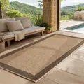 Produktbild: SIMPEX Indoor Outdoor Teppich Wetterfest Sisal, Boho Modern Design, Küche, Terrasse, Garten und Balkon, Größe: 80 x 150 cm, Farbe: Beige-2