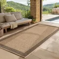 Produktbild: SIMPEX Indoor Outdoor Teppich Wetterfest pflegeleicht im natürlichen Jute-Look, Sisal Teppich Wohnzimmer, Küche, Terrasse, Garten und Balkon, 80x150 cm