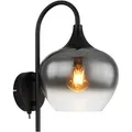 Produktbild: Wandleuchte Maxy in Rauchfarben max. 40 Watt Wandlampe