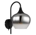 Produktbild: GLOBO LIGHTING Wandleuchte, Leuchtmittel nicht inklusive, Wandlampe Wandleuchte Wohnzimmerlampe Rauchglas Flurleuchte H 32 cm