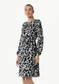 Produktbild: comma Minikleid Kleid Gemustertes Midi-Kleid mit Faltenausschnitt