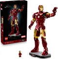 Produktbild: LEGO | Marvel Iron Man Mark 3 Sammleredition - Avengers Bauset für Erwachsene - Modellbau mit Minifigur, Ständer und Namensschild - Kreatives Geschenk für Männer, Frauen und allen Fans - 76344