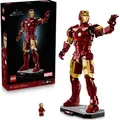 Produktbild: LEGO | Marvel Iron Man Mark 3 Sammleredition - Avengers Bauset für Erwachsene - Modellbau mit Minifigur, Ständer und Namensschild - Kreatives Ges... - Rot