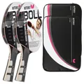 Produktbild: 2x Timo Boll Black 85030 Tischtennisschläger + 2x Hülle Drive Case II | TT-Set