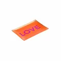 Produktbild: Gift Company Glasteller Love Plates Love M, Dekoteller, Glas, Orange, 10x14 cm