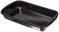 Produktbild: Riess, 0434-022, Auflaufform 32x19, Classic Back- und Bratenform, LBH 36x21.2x5.5 cm, Gewicht 1 kg, Emaille, schwarz, Bratpfanne, Induktion, Auflaufform, Manufakturarbeit aus Österreich