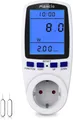 Produktbild: Maxcio Stromzähler für Steckdose, Stromzähler für Balkonkraftwerk, Strommessgerät Energiekostenmessgerät, Mini Solaranlage mit LCD-Hintergrundbeleuchtung, Max 3680W/16A