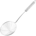Produktbild: FACKELMANN Abseihlöffel Schaumlöffel Schöpflöffel 38 cm Silber aus Edelstahl