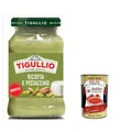 Produktbild: 6x Star Tigullio GranPesto Pesto Ricotta e pistacchio, pesto mit Ricotta und Pistazien 185 g Sauce Soße + Italian gourmet polpa 400g