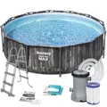 Produktbild: BESTWAY Gartenpool Frame Pool Swimming Schwimmbecken mit Filterpumpe 366 x 100cm