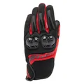 Produktbild: Dainese - Mig 3 Air Gloves, Sommer-Motorradhandschuhe, belüftetes Gewebe, Knöchelschoner, Touchscreen, Mann, Schwarz/Lava Rot, L