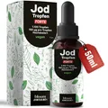 Produktbild: Jod Tropfen 1100 Stück - 150µg hochdosiert - Flüssig - Vegan - Laborgeprüft