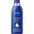 Produktbild: Nivea Bodylotion Reichhaltige Body Milk, für trockene Haut, schnell einziehend, 400ml