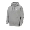 Produktbild: Nike NSW Club Hoodie Herren in dk grey heather-matte silver-white, Größe XXL FS 2025