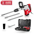 Produktbild: WALTER SDS Max Stemmhammer Abbruchhammer 1300W, inkl Koffer, Spitz- Flachmeißel
