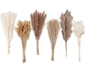 Produktbild: Getrocknete Pampasgrasdekoration, 120 Stück Pampasgras mit Hasenschwänzen Getrocknete Blumen, Schilfgrasstrauß für Hochzeit, Boho-Blumen, Tischdekoration zu Hause, Rustikale Bauernhausparty 125