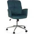 Produktbild: hjh OFFICE Home Office Bürostuhl SOLAO 400 Schreibtischstuhl mit Armlehnen Stoff Drehstuhl - Türkis